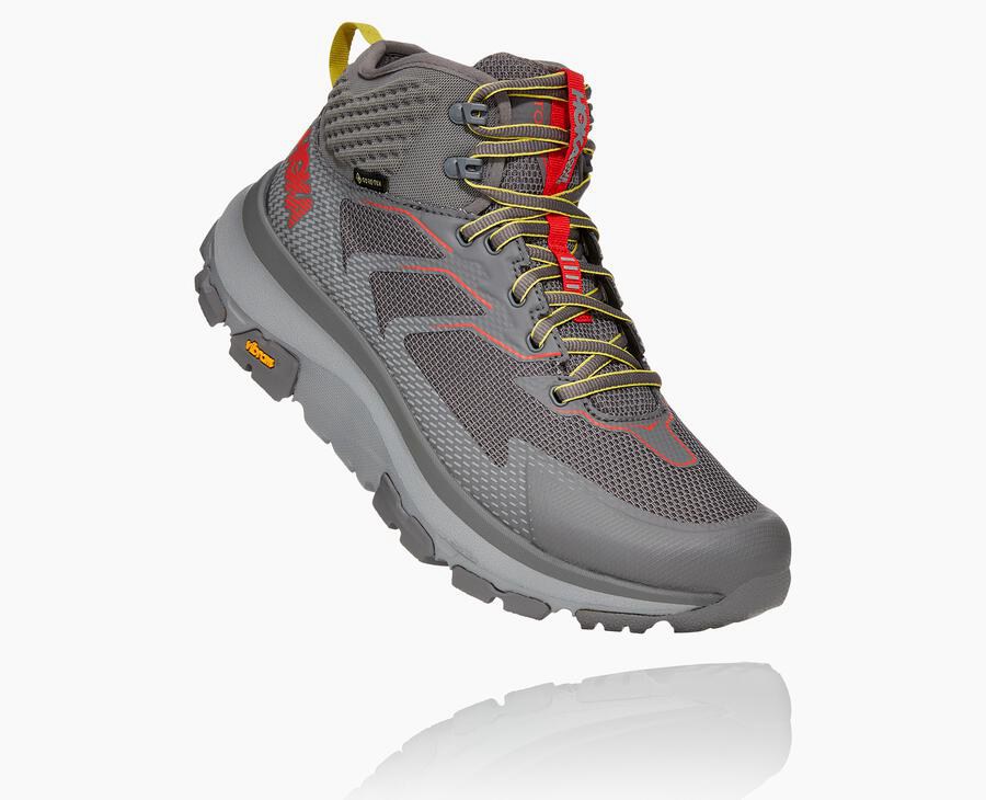 Hoka One One Toa Gore-Tex - Men Hiking Boots - Grey,Australia KIF-325869